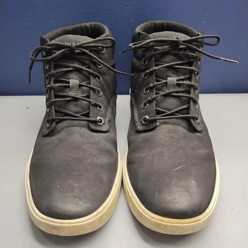 Timberland Groveton Chukka Boots‎ Mens US Size 10.5 Black High Top Lace Up 9464B